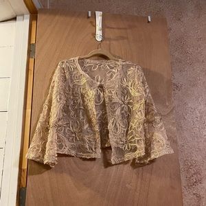 Vintage gold lace jacket